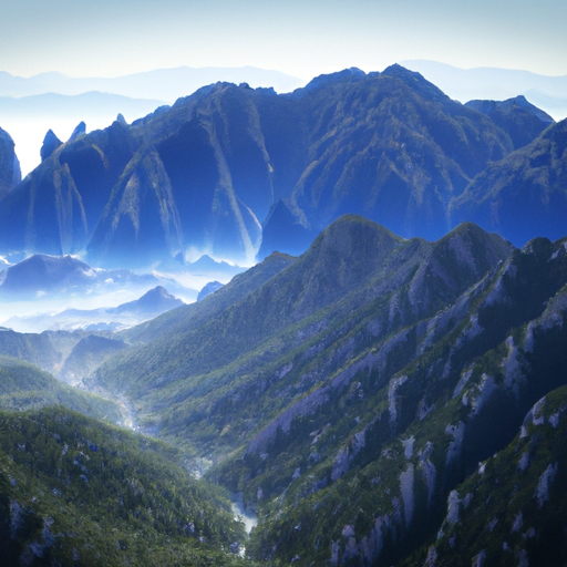 נוף פנורמי של רכס פינדוס על פסגותיו המתנשאות ועמקים שופעים