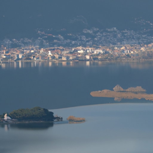 אגם Pamvotida הציורי והאי המסתורי שלו ביואנינה.