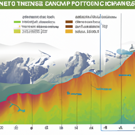 גרף המראה את ההשפעה הפוטנציאלית של שינויי האקלים על סביבת רכס הפינדוס