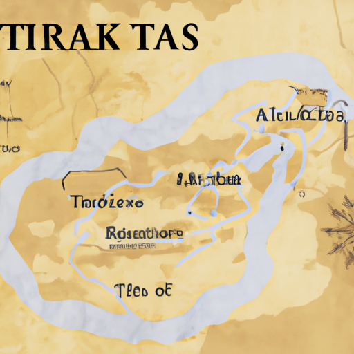 מפה הממחישה את ההיקף הגיאוגרפי של תרקיה העתיקה